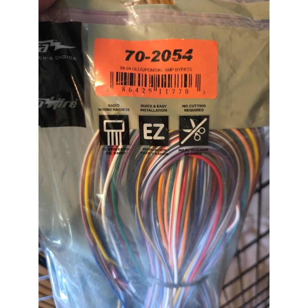 Metra 70-2054 Radio Wiring Harness 98-04 Oldsmobile Pontiac Amp Bypass TurboWire